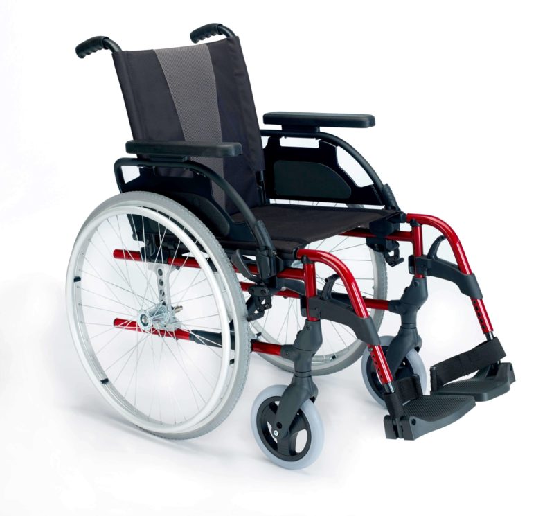 Cadeira de rodas manual Breezy Style vermelha