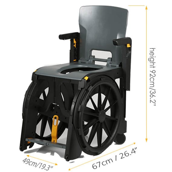 cadeira banho sanitaria seatara wheelable medidas