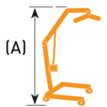 grua de transferencia sunlift medida A