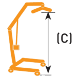 grua de transferencia sunlift medida C