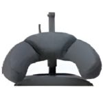 Apoio de cabeça envolvente com suporte da região facial